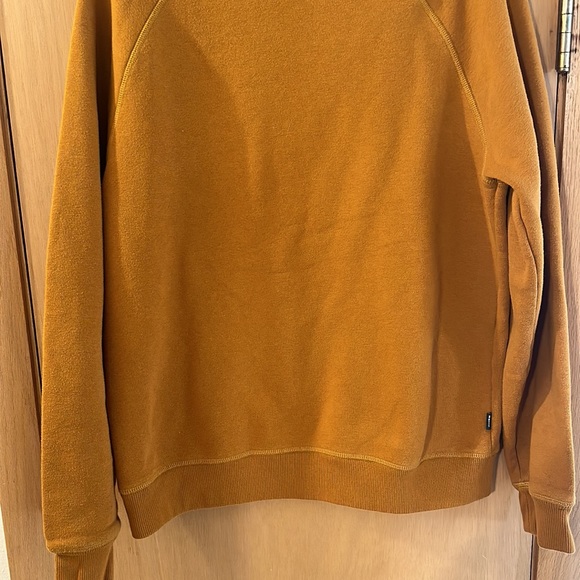 REI Co-op Men’s Seek Nature Crew Neck Patch Sweatshirt Pumpkin Orange Medium - Picture 10 of 11